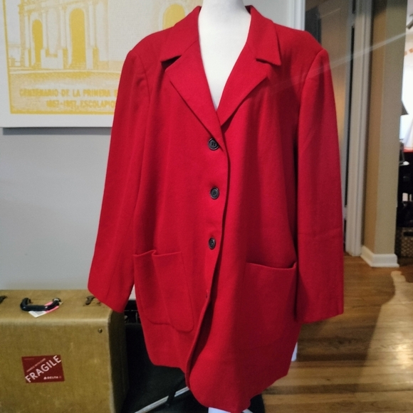 White Stag Jackets & Blazers - White Stag Vibrant Red Blazer